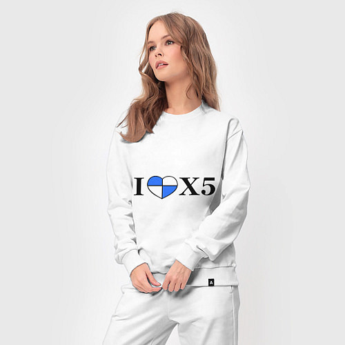 Женский костюм I love x5 / Белый – фото 3