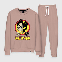 Костюм хлопковый женский The Offspring Boy, цвет: пыльно-розовый