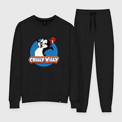 Костюм хлопковый женский Chilly Willy, цвет: черный