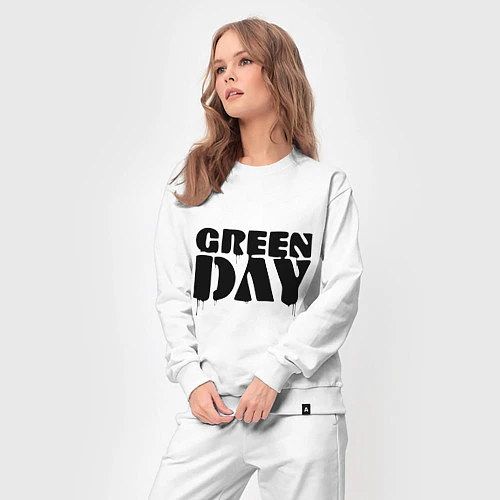 Женский костюм Greeen Day: spray style / Белый – фото 3
