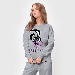 Костюм хлопковый женский Green Day: Rabbit, цвет: меланж — фото 2