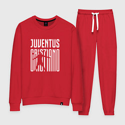 Костюм хлопковый женский Juventus: Cristiano Ronaldo 7, цвет: красный