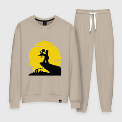 Костюм хлопковый женский Homer & Bart, цвет: миндальный