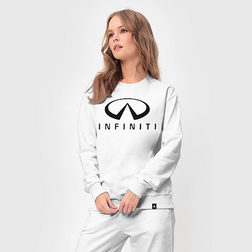 Женский костюм Infiniti logo / Белый – фото 3