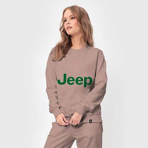 Женский костюм Logo Jeep / Пыльно-розовый – фото 3