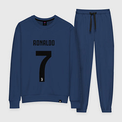 Костюм хлопковый женский RONALDO 7, цвет: тёмно-синий