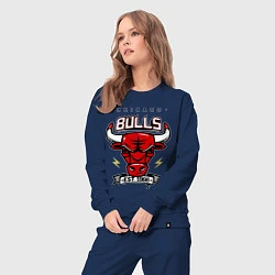 Костюм хлопковый женский Chicago Bulls est. 1966, цвет: тёмно-синий — фото 2