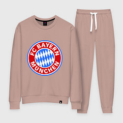 Костюм хлопковый женский Bayern Munchen FC, цвет: пыльно-розовый