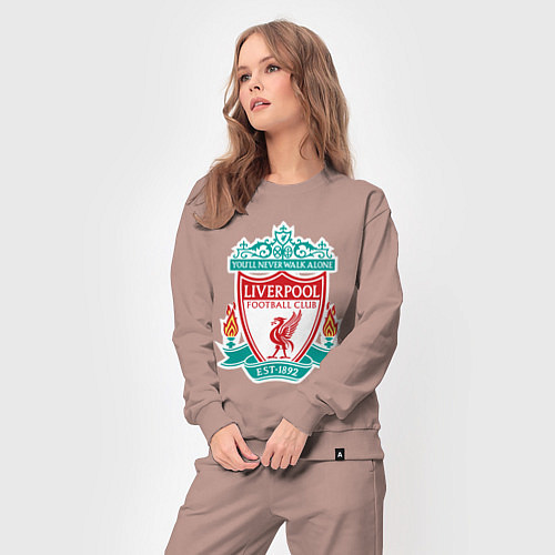 Женский костюм Liverpool FC / Пыльно-розовый – фото 3