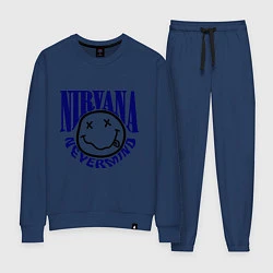 Костюм хлопковый женский Nevermind Nirvana, цвет: тёмно-синий