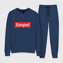 Костюм хлопковый женский Senpai Supreme, цвет: тёмно-синий