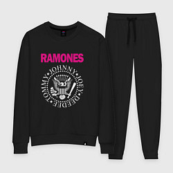 Костюм хлопковый женский Ramones Boyband, цвет: черный