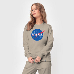 Костюм хлопковый женский NASA: Masa, цвет: миндальный — фото 2