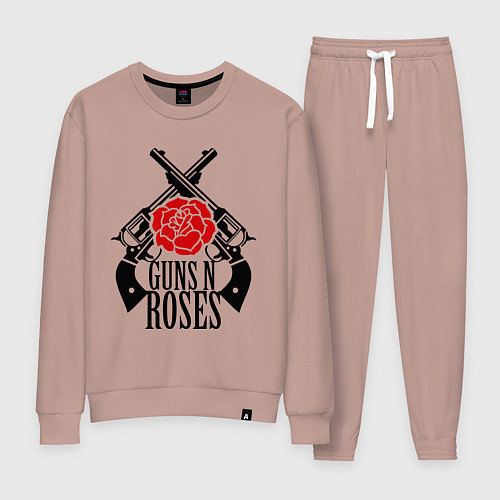 Женский костюм Guns n Roses: guns / Пыльно-розовый – фото 1