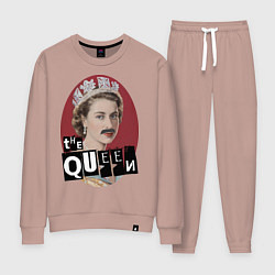 Костюм хлопковый женский The Queen, цвет: пыльно-розовый