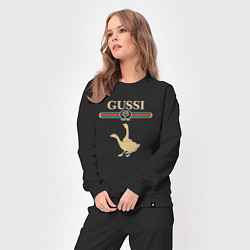 Костюм хлопковый женский GUSSI Fashion, цвет: черный — фото 2