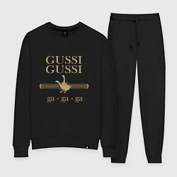Костюм хлопковый женский GUSSI Ga-Style, цвет: черный