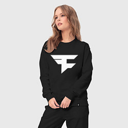 Костюм хлопковый женский FAZE Symbol, цвет: черный — фото 2