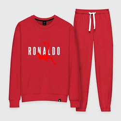 Костюм хлопковый женский Ronaldo Trick, цвет: красный
