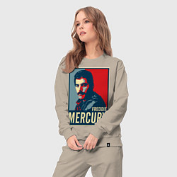 Костюм хлопковый женский Freddie Mercury, цвет: миндальный — фото 2