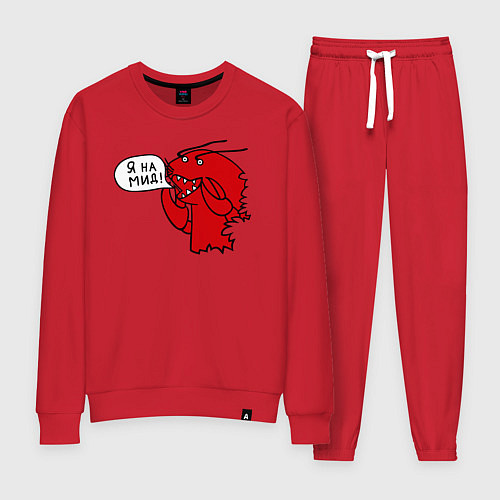 Женский костюм Рак: я на мид / Красный – фото 1