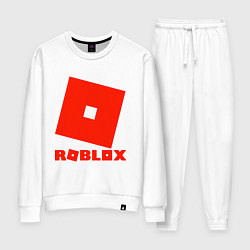 Костюм хлопковый женский Roblox Logo, цвет: белый