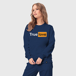 Костюм хлопковый женский True Love, цвет: тёмно-синий — фото 2