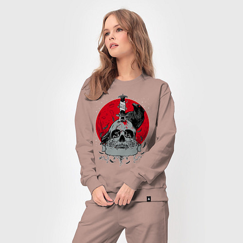 Женский костюм Ворон / Пыльно-розовый – фото 3