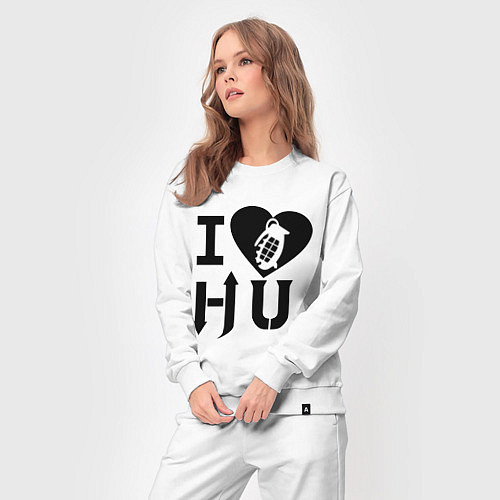 Женский костюм I love HU / Белый – фото 3