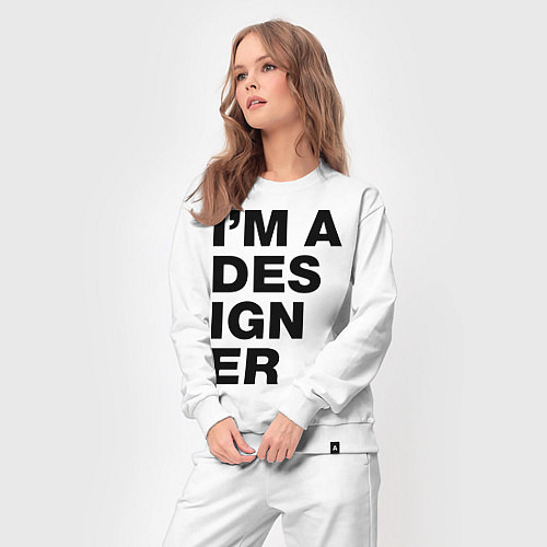 Женский костюм I am a designer / Белый – фото 3