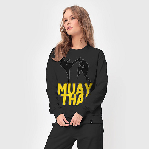 Женский костюм Muay Thai / Черный – фото 3