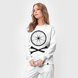 Костюм хлопковый женский Bicycle, цвет: белый — фото 2
