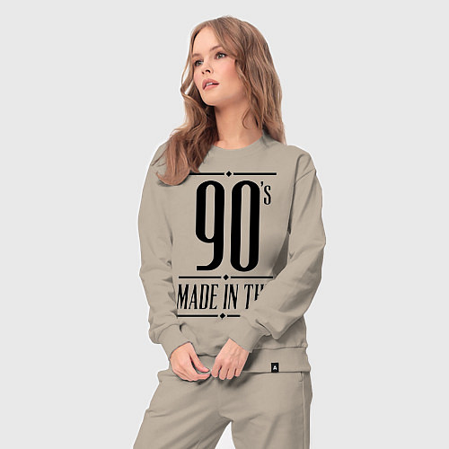 Женский костюм Made in the 90s / Миндальный – фото 3