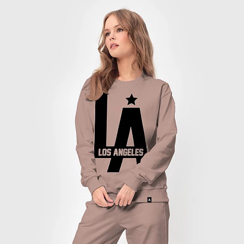 Женский костюм Los Angeles Star / Пыльно-розовый – фото 3