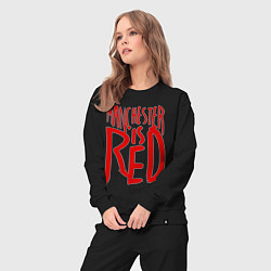 Костюм хлопковый женский Manchester is Red, цвет: черный — фото 2