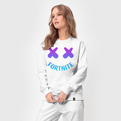 Костюм хлопковый женский FORTNITE x MARSHMELLO, цвет: белый — фото 2