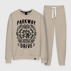 Костюм хлопковый женский Parkway Drive: Australia, цвет: миндальный