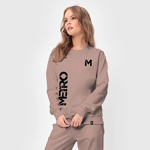 Женский костюм METRO M / Пыльно-розовый – фото 3