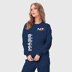 Костюм хлопковый женский MASS EFFECT N7, цвет: тёмно-синий — фото 2