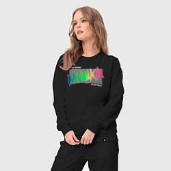 Костюм хлопковый женский Mishka NYC x Tessa Violet, цвет: черный — фото 2