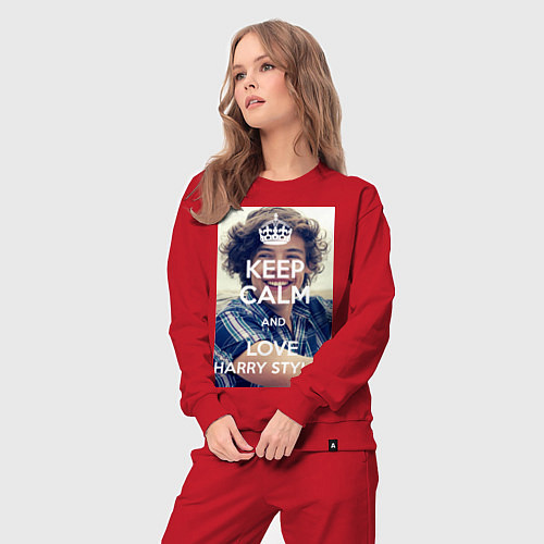 Женский костюм Keep Calm & Love Harry Styles / Красный – фото 3