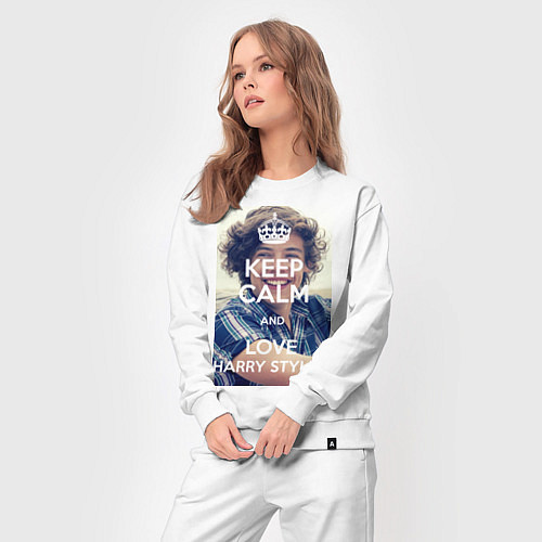 Женский костюм Keep Calm & Love Harry Styles / Белый – фото 3
