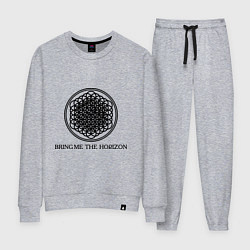 Костюм хлопковый женский Bring me the horizon, цвет: меланж