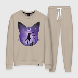 Костюм хлопковый женский Pretty Soldier Sailor Moon, цвет: миндальный