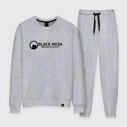 Костюм хлопковый женский Black Mesa: Research Facility, цвет: меланж