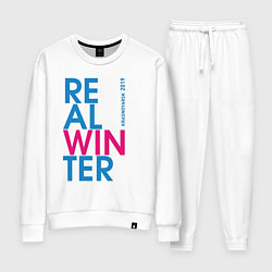 Костюм хлопковый женский Real Winer 2019, цвет: белый