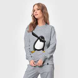 Костюм хлопковый женский DAB Pinguin, цвет: меланж — фото 2