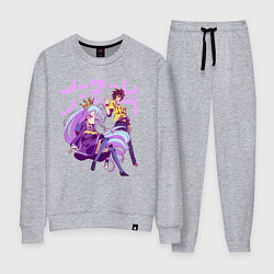 Костюм хлопковый женский No Game No Life, цвет: меланж
