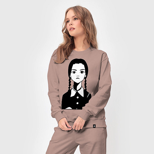 Женский костюм Wednesday Addams / Пыльно-розовый – фото 3