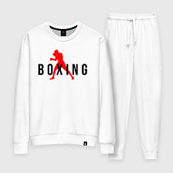 Костюм хлопковый женский Boxing indastry, цвет: белый
